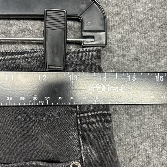 American Eagle Black Size 0 Denim Hi Rise Mini Skirt‎ NWT - Picture 3 of 7